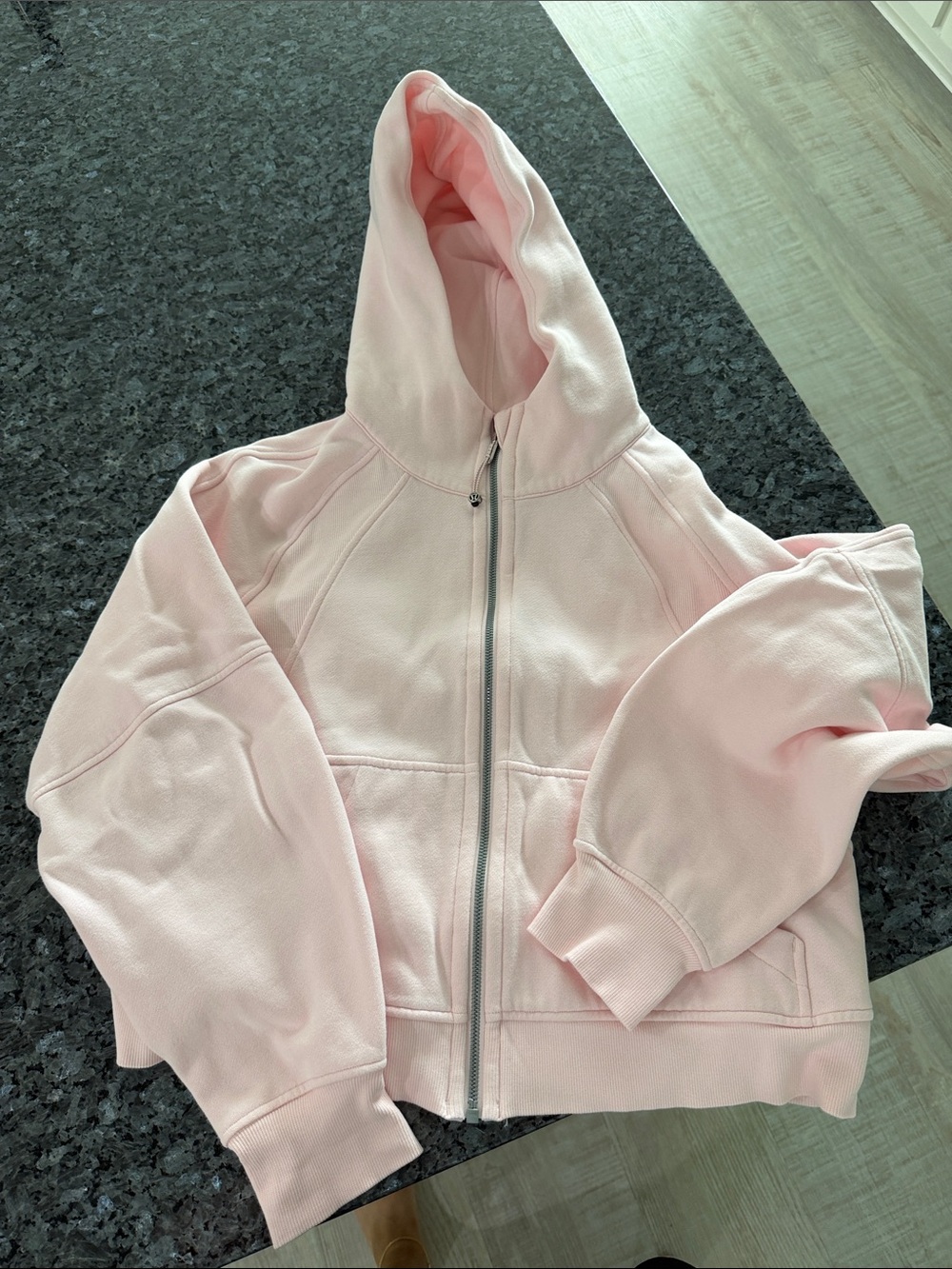 lululemon athletica Light Pink Full-Zip SCUBA Hooded Sweatshirt
